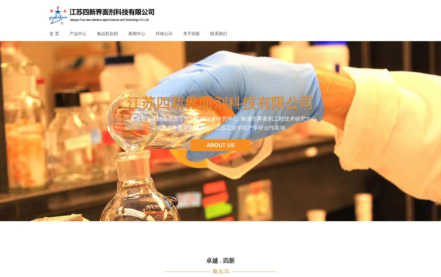 江苏四新界面剂科技有限公司 页面快照